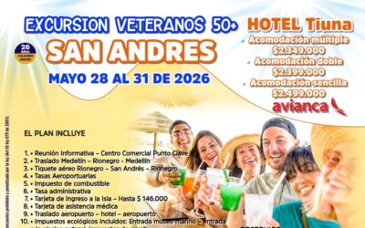 EXCURSION VETERA@NOS 50+- SAN ANDRES – HOTEL TIUNA